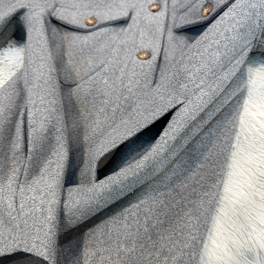 Love Tree Charcoal Gray Shacket - Picture 5 of 8